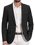 COOFANDY Herren Sakko Sportlich Blazer 1 Knopf Freizeit Sakko Jackett Sportsakko Anzugjacke für...
