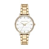 Michael Kors Pyper Watch for Women, Quartz Three Hand Movement with Stainless Steel Strap Strap