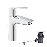 GROHE Start - Einhand-Waschtischarmatur (wassersparend, langlebige Oberfläche, S-Size), chrom,...