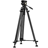 SMALLRIG 73''/186cm Hochleistungs Videostativ aus Aluminiumlegierung, Max. Tragkraft 8kg (18 lbs),...
