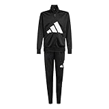 adidas Unisex Kinder ESSENTIALS BIG LOGO CLIMACOOL TRACKSUIT, black/white, 9-10 Years