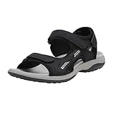 TIAROOTT Wandersandale Damen mit Klettverschluss Zehe Wandern Outdoor Sandalen Rutschfest...