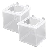2 Stück Aufzuchtbecken Aquarium, Aquarium Fische Brutkasten Aquarium Isolation Netz Ablaichkasten...