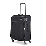Travelite 4-Rad Koffer Größe M Weichschale, Gepäck Serie Chios mit Dehnfalte + Kantenschutz,...