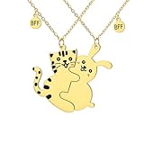 Freundschaftsketten mit Katzenmotiv, BBF, BFF, beste Freundin, Kätzchen, passender...