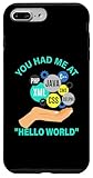 Hallo World Developer Design für Programmierer Hülle für iPhone 7 Plus/8 Plus