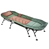 MK-Angelsport Karpfenliege 8-Bein bis 150kg belastbar - Angelliege Fischerliege Angelbett Bedchair...