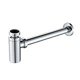 GRIFEMA COMPLENTOS-G103 | Messing Siphon Geruchverschluss für Waschbecken, 1 1/4', Runde Form, 340...