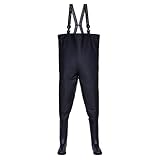 3Kamido Wathose Classic, SCHWARZ und GRÜN Serie 680, Anglerhose Standard, Fischerhose Teichhose...