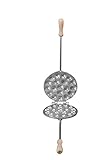 CBE BACKFORM A HERZWAFFELN NOIX- WAFFELEISEN ÜBER DIE FEU- GERÄT NUSSMAKER NUSSBÄCKER WAFFELEISEN...
