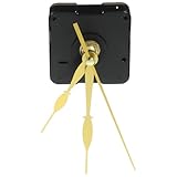 Homoyoyo Geräuschloses Wanduhrwerk DIY Uhrwerk mit Goldfarbenem Sekundenzeiger Präziser Stabiler...