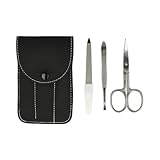 Clauss Nagelpflege-Set mit Schere, Feile und Pinzette | Premium Nagelset für Maniküre und...