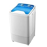 7 kg Gesamtzahl Tragbare Waschmaschine Einzelne Wannenwäsche und Spindehydration Tiefe Reinigung...