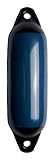 Seilflechter - Aufblasbarer Fender 120 x 450 mm in Navyblau, Langfender mit 2 Augen, für Boot &...