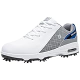 Fenlern Herren Golfschuhe Anti-Rutsch-Leichte Outdoor Golfschuh mit Spikes für Männer Golf...