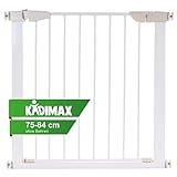 KIDIMAX Treppenschutzgitter 75-84 cm, ohne Bohren, Türschutzgitter für Kinder, Hunde und Katzen,...