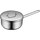 WMF Mini Stielkasserolle 16cm, klein, Metalldeckel, kleiner Topf Induktion 1,2l, Cromargan...