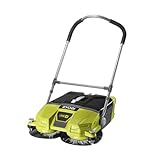 RYOBI 18 V ONE+ Akku-Kehrmaschine R18SW3-0 (Kehrbreite 53 cm, Kickschalter, Auffangbehälter 17 l,...