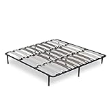 SAMPUR - Lattenrost aus Morpholatten | 200 x 200 cm | Grau | 25 cm Höhe | Metallrahmen mit...
