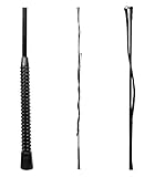 WALDHAUSEN Longierpeitsche, einteilig, 180 cm, schwarz