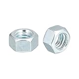 METALLIXITY Sechskantmutter (3/8'-16) 50 Stück Kohlenstoffstahl Grobgewinde Verzinkte...