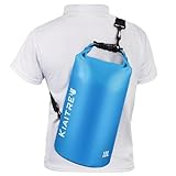 Kiaitre Dry Bag, wasserdichte Tasche mit Schultergurt, 5L 10L 20L Roll Top Wasserdichter Beutel...