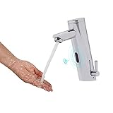 Infrarot Sensor Wasserhahn Bad, berührungslos automatischer Wasserhahn, Wasserleitung Kaliber G1/2,...