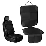 Kindersitzunterlage,Wasserdicht Autositzschoner, Rutschfest, Dick Gepolstert mit Netztaschen,...