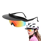 Mihauuke Fahrrad Sonnenbrille,Sonnenblende mit Rahmen | Verspiegelte Linsen Moderne Outdoorsport...