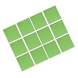 Zerodeko 12 Stück Teiliges EVA Grün mit Blätterstruktur Rutschfeste Schutzmatte Fitness Tanzboden...