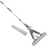 VICASKY Haushalts Schwammmopp Nass und Trockenmopp 34cm Super Saugfähiger Bodenwischer mit...
