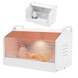 Brutinkubator Kükenaufzuchtbox mit Wärmelampe & Thermometer, Küken Aufzucht Box Brutinkubator...