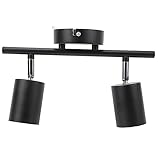 shenruifa LED-Schienenleuchten-Set, 2 Köpfe, 27,9 Cm (10,8 Zoll), Schiene, 90 Grad Drehbar,...