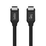Belkin USB4-USB-C/USB-C-Kabel, 0,8 m (USB-IF-zertifiziert mit Power Delivery bis zu 100 W,...