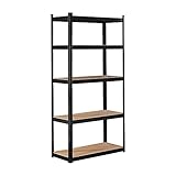 Arebos Schwerlastregal 180 x 90 x 40 cm | 875kg Tragkraft | 0,63 mm | 5 MDF-Platten Regal Lagerregal...
