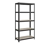 SONGMICS Standregal, Bücherregal, Lagerregal, 5 Ablagen, verstellbar, 40 x 90 x 180 cm, bis 875 kg...