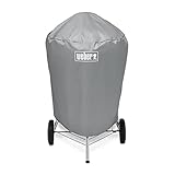 Weber Grillabdeckhaube für Ø 57cm Holzkohlegrills, atmungsaktiv UV- & wasserbeständig, Schutz for...