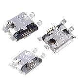 Asukohu USB-Buchse, Typ B, 5-polig, 0,72 mm, für Handy, Tablet, Cha-Adapter, Konverter, 10 Stück