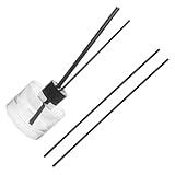 PartyKindom Aromatherapie Diffuser Flasche mit Duftstäben Transparente Ätherische Öl Aufbewahrung...