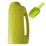 Handstreuer, 2 l, Eisschmelzstreuer mit Schaufel, Eisschmelzstreuer, verstellbare Öffnungsgrößen...