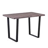 GOLDFAN Rechteckiger Esstisch aus Holz Metall Tischbeine Industrial Style Holztisch Küchentisch...