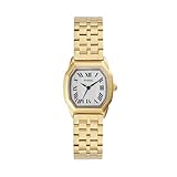 Fossil Harlow Damen-Uhr, Quarzwerk mit Edelstahl- oder Lederarmband Gold-Ton