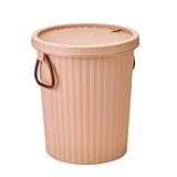 Tofficu Teereste Eimer mit Sieb 8 Liter Kunststoff Teesatz Auffangeimer Brauner Haushalts Mülleimer...