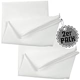 Qooltex Kissen inlett ohne Füllung 40x80 cm 2er Pack Set - 100% Baumwolle mit Reißverschluss -...