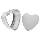 Tityvirnix Antihaftbeschichtete Springform, abnehmbarer Boden, Herz-Kuchenform, Backgeschirr, 20,3...