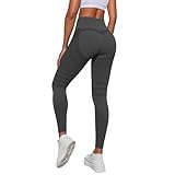 Anti Cellulite Leggings Damen Scrunch Leggings Push Up Lange Blickdicht Kompressionshose Sport Booty...