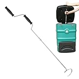 Zuasdvnk Kompost-Wendewerkzeug, Kompost-Belüfter – manuelles Mischwerkzeug aus Edelstahl |...