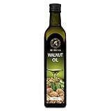 Walnussöl 500ml - Speiseöl zum Verzehr - Glasflasche - Vegan - Nativ - Gewürzöl - Salatöl -...