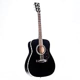 Yamaha F370 Westerngitarre schwarz - Hochwertige Dreadnought-Akustikgitarre für Erwachsene &...