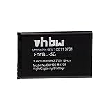 vhbw Akku kompatibel mit Nokia 100, 101, 106 Dual SIM, 1100, 1101, 1110, 1110i, 1112, 1600 Handy...